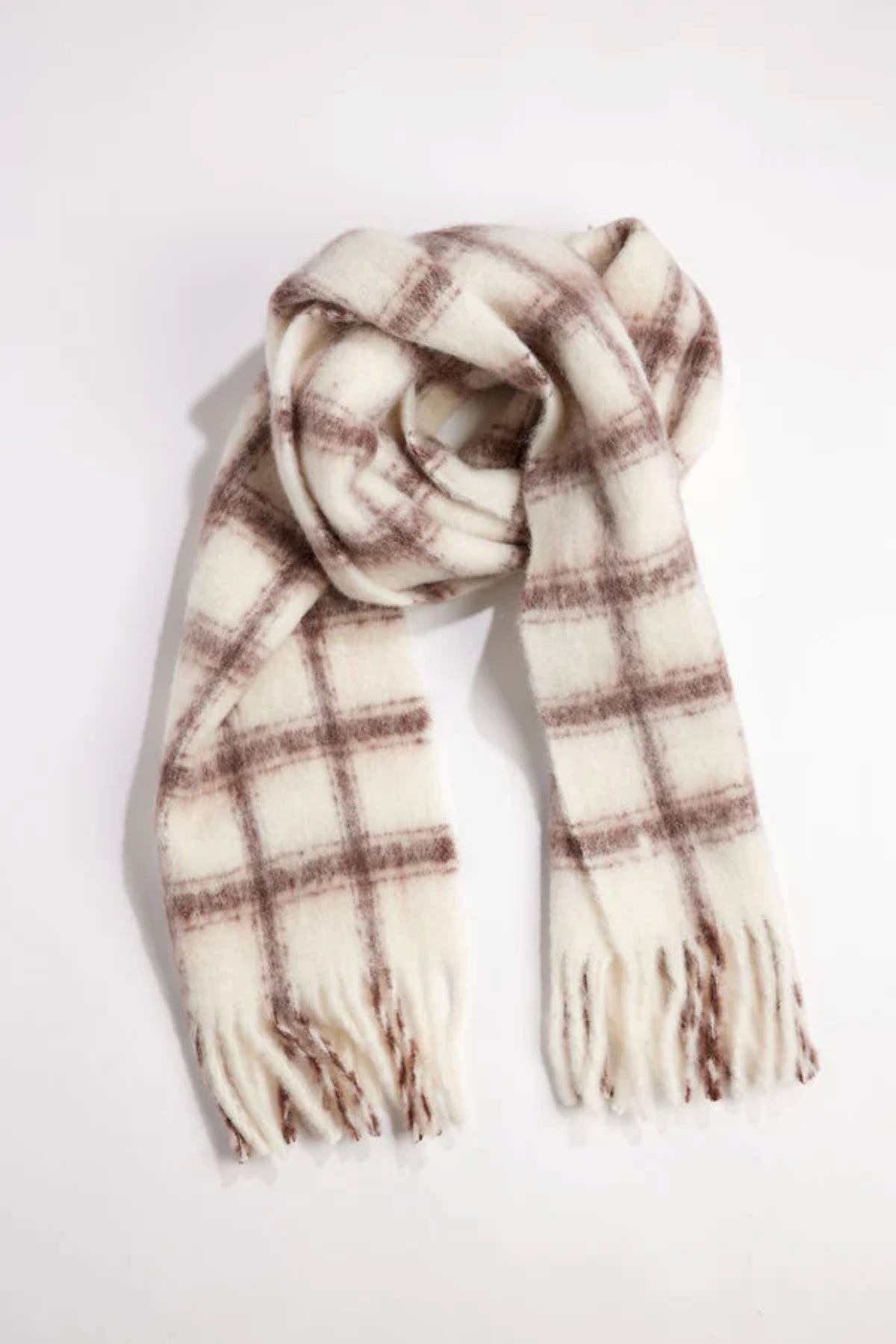 WARM WINDOW PLAID SCARF