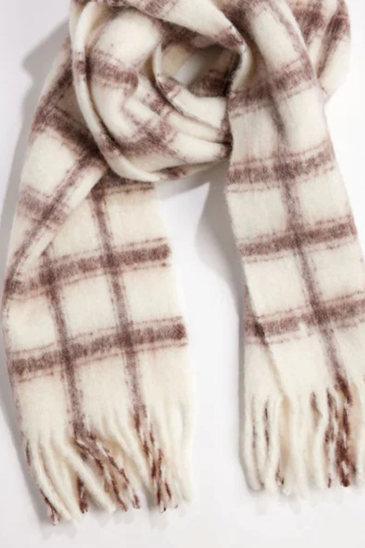 WARM WINDOW PLAID SCARF