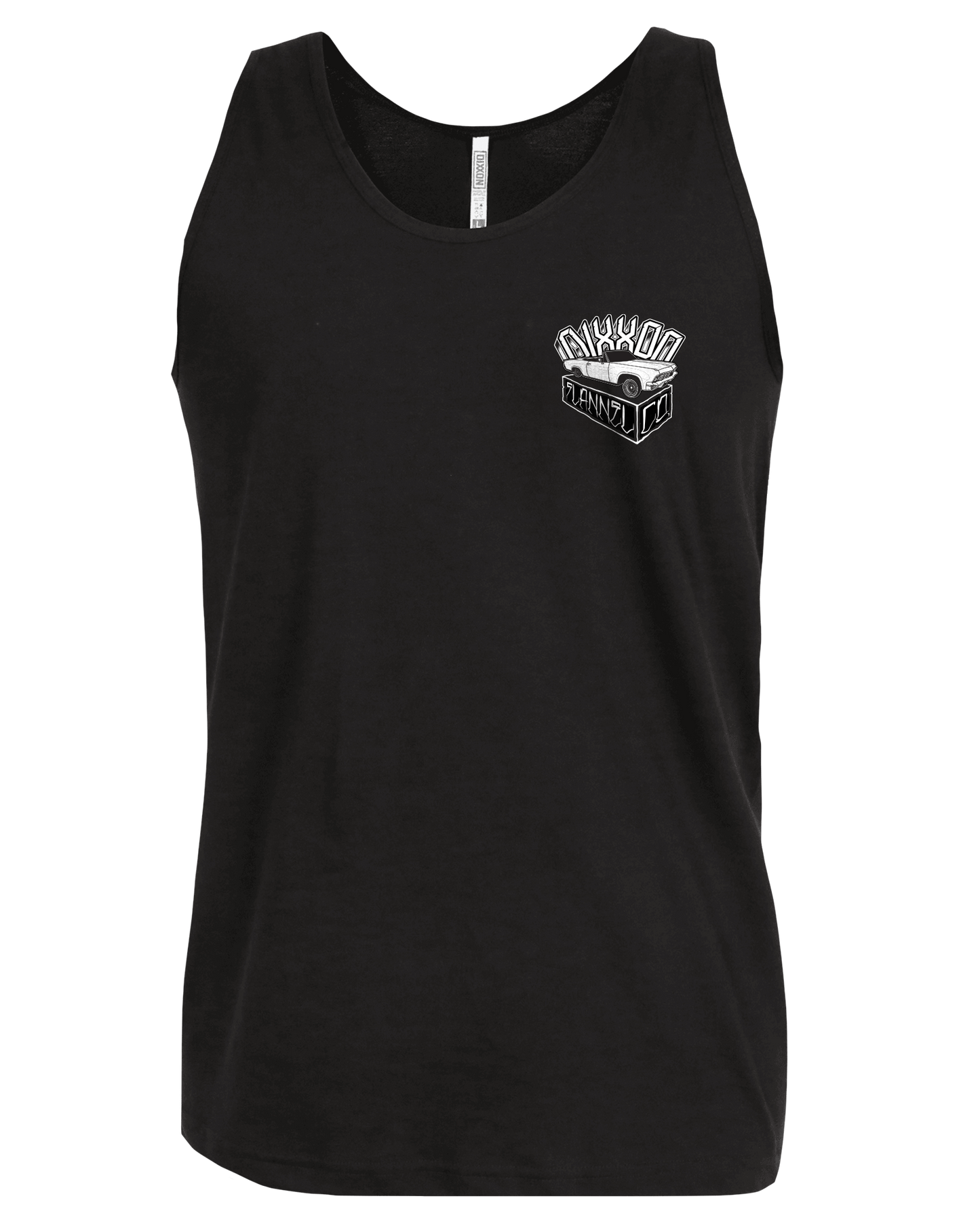 White Block Tank - Black