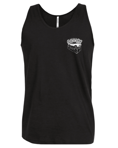 White Block Tank - Black