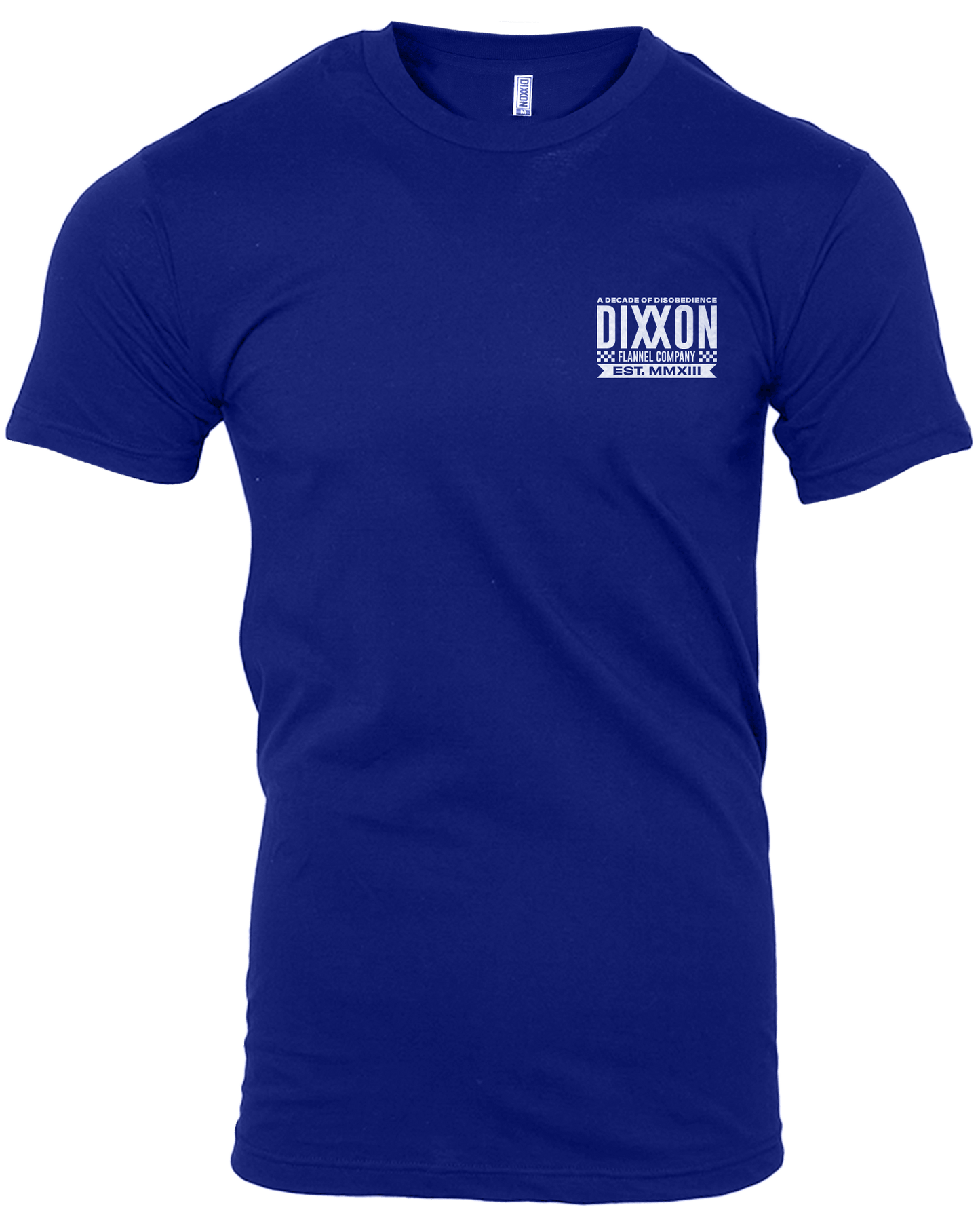 White Decade of Disobedience T-Shirt - Blue