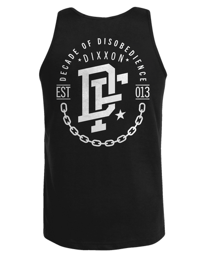 White Disobedience Tank - Black