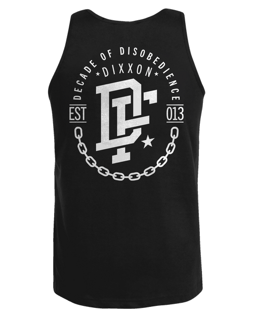 White Disobedience Tank - Black