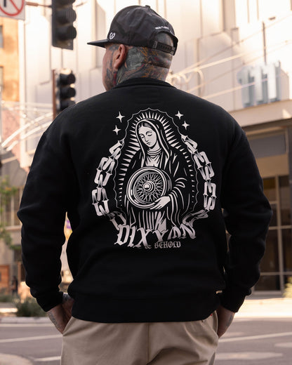 White Low & Behold Crewneck Sweatshirt -Black
