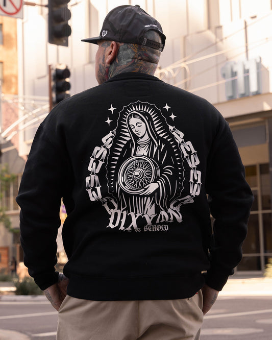 White Low & Behold Crewneck Sweatshirt -Black