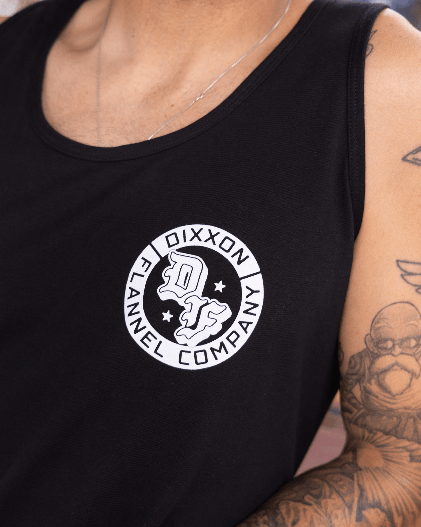 White Stars Tank - Black