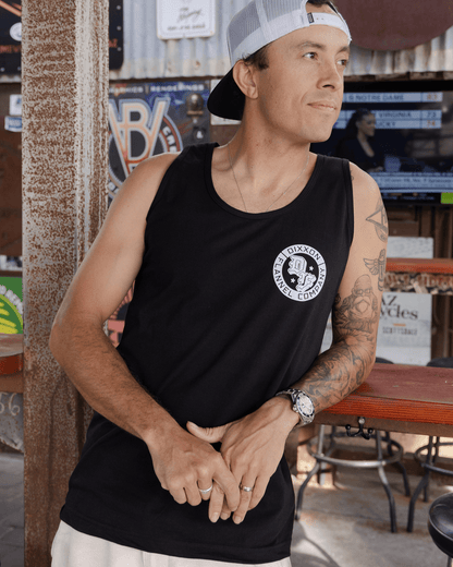 White Stars Tank - Black