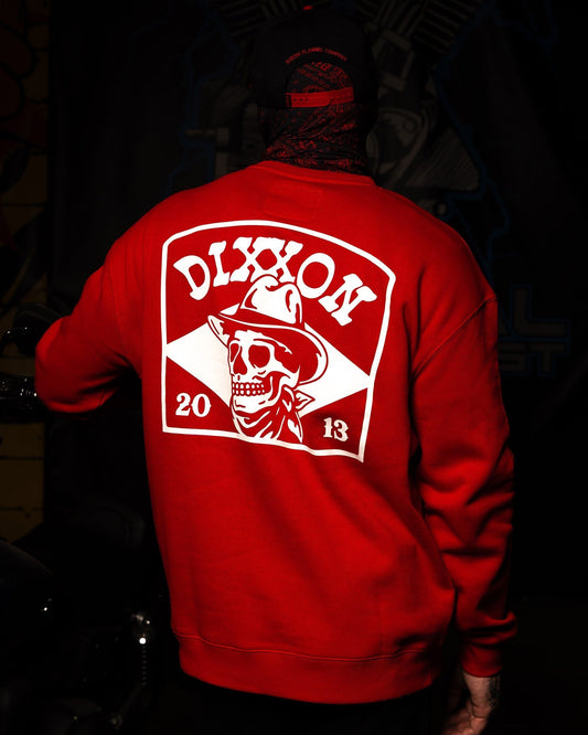 White Vaquero Crewneck Sweatshirt - Red