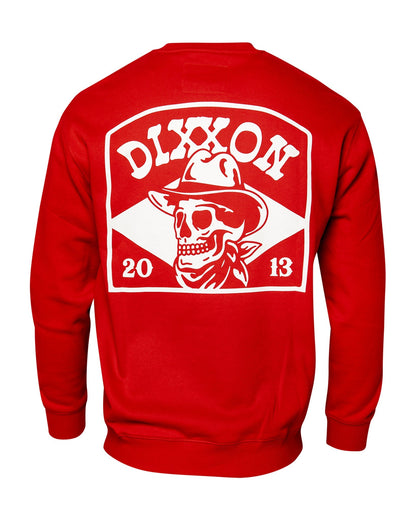 White Vaquero Crewneck Sweatshirt - Red