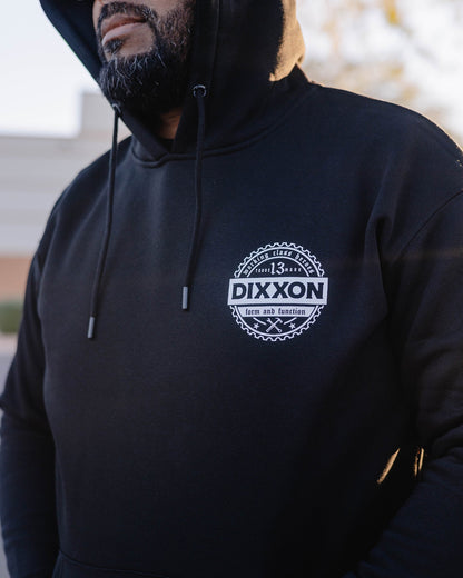 White Working Class Gear Pullover Hoodie - Black