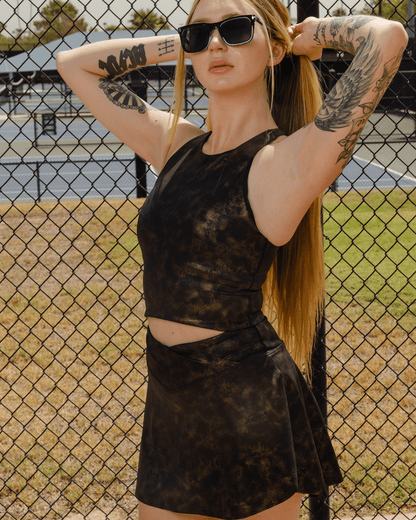 Women's 24K Gold Crop Top