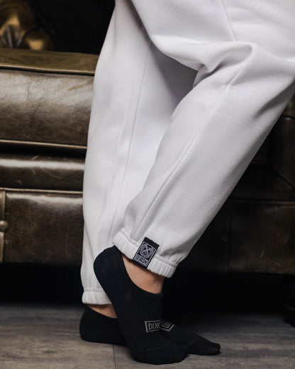 Women's Black Stardust Sweatpants - White