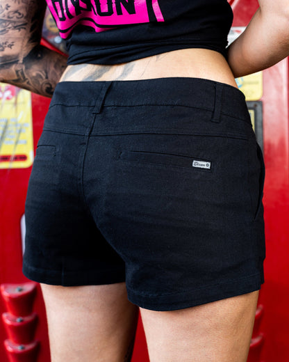 Women's Chino Shorts - Black