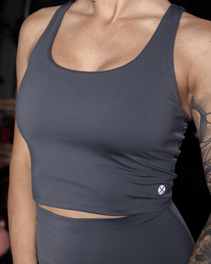 Women's Classic Crop Top - Charcoal Gray