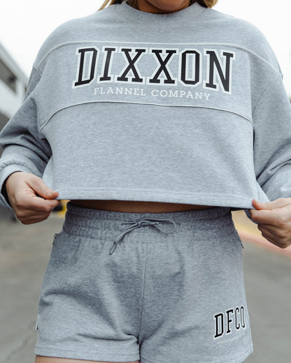 Women's DFCO Cropped Crewneck Sweatshirt - Heather Gray