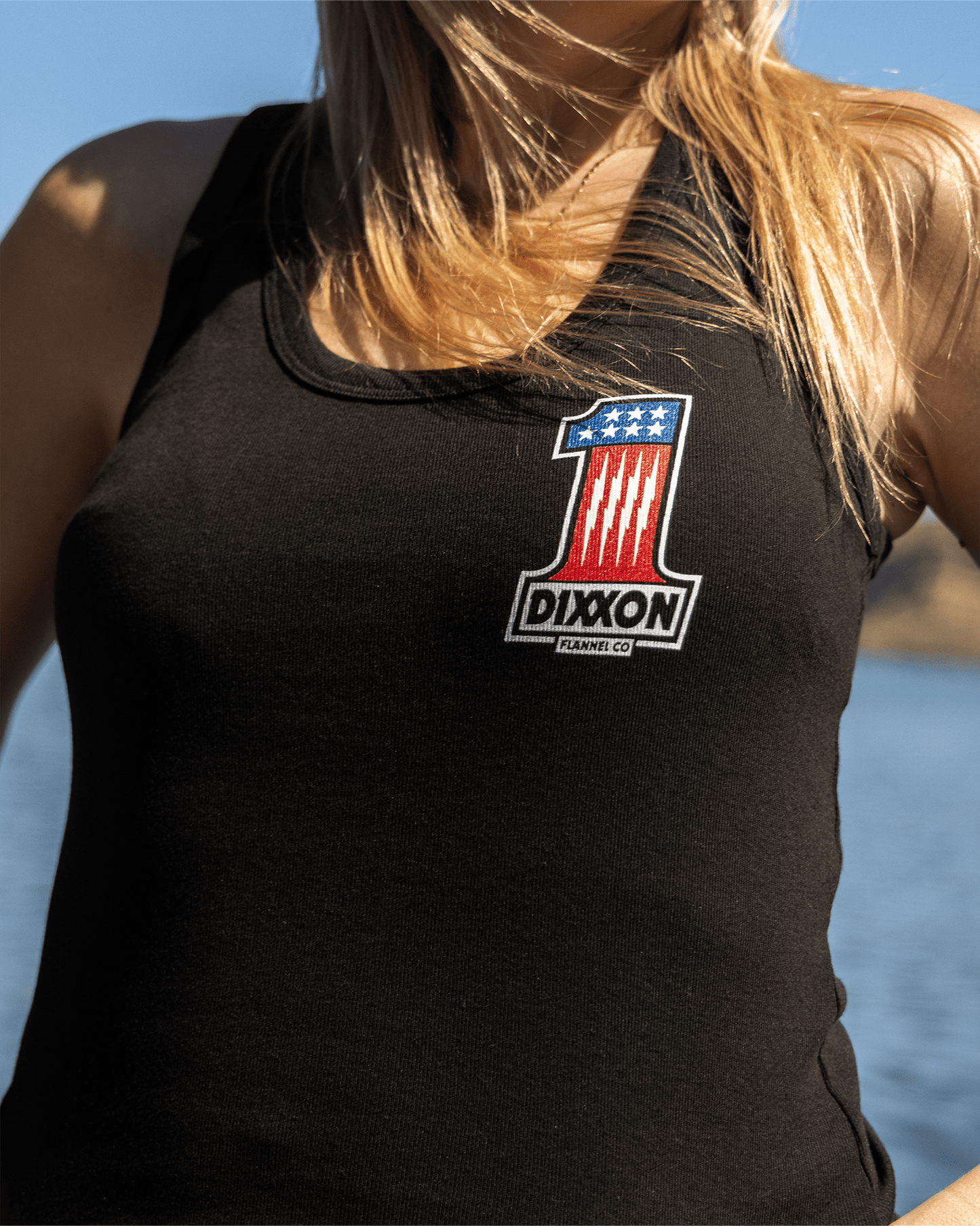 Women's First Place Fitted Tank - Black