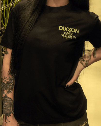 Women's Flowers Tee  - Black