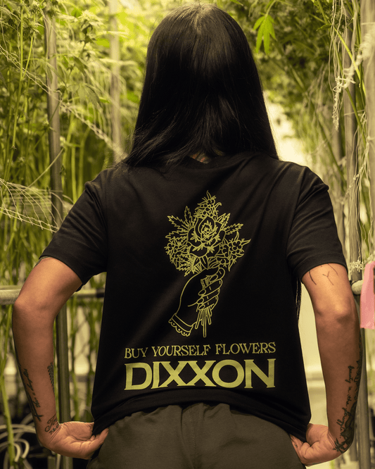 Women's Flowers Tee  - Black