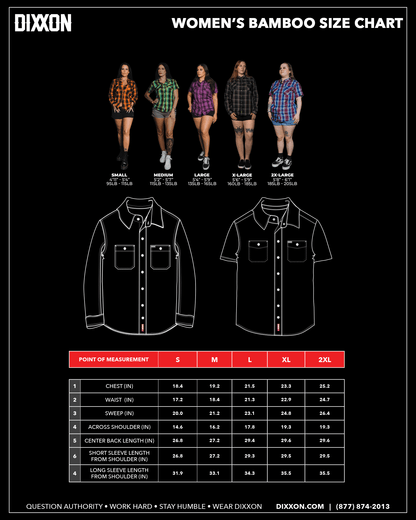 Women's Full Metal Jacket Bamboo Short Sleeve