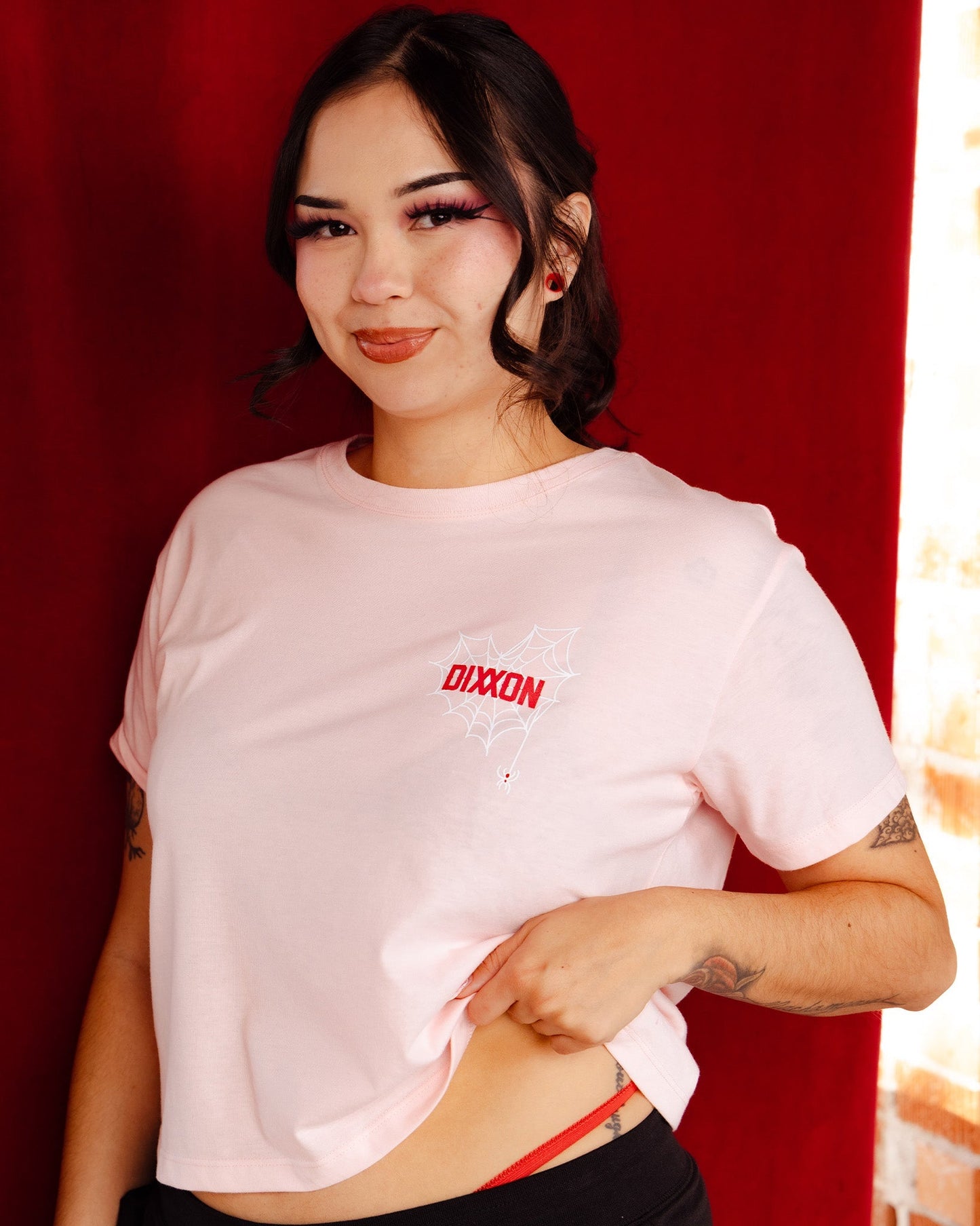 Women's Gwen Crop Top  - Pink