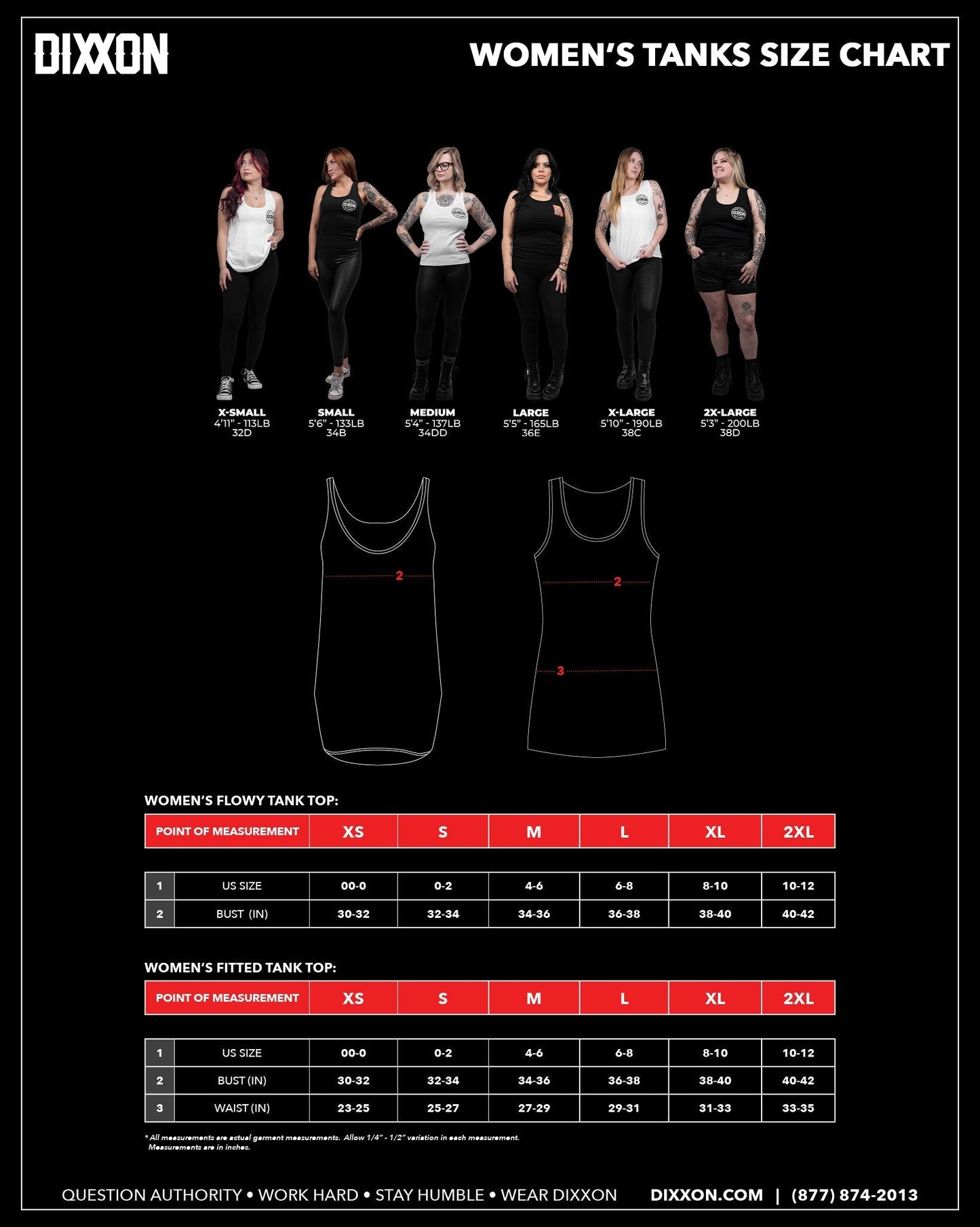 Women's Gwen Fitted Tank - Black