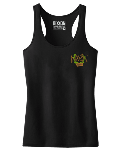 Women's Keepin' the Surf Spirit Alive Eye Fitted Tank - Black