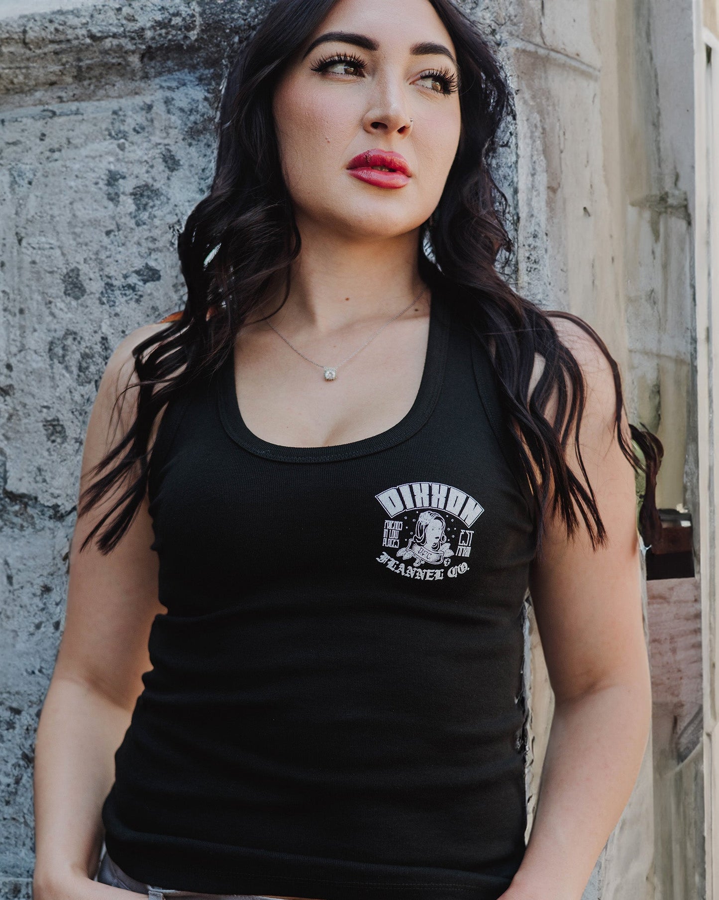 Women's Maria Fitted Tank - Black
