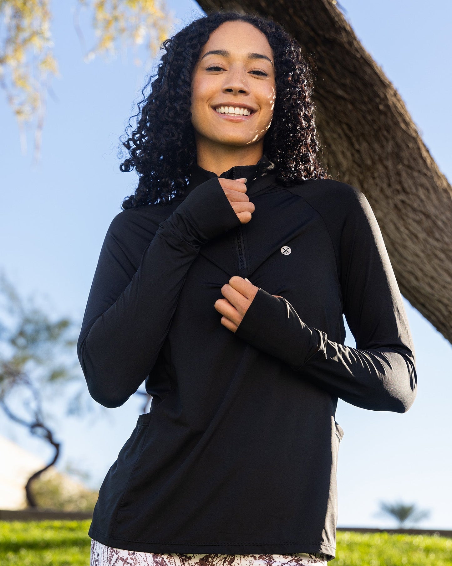 Women's Pace Quarter Zip - Black
