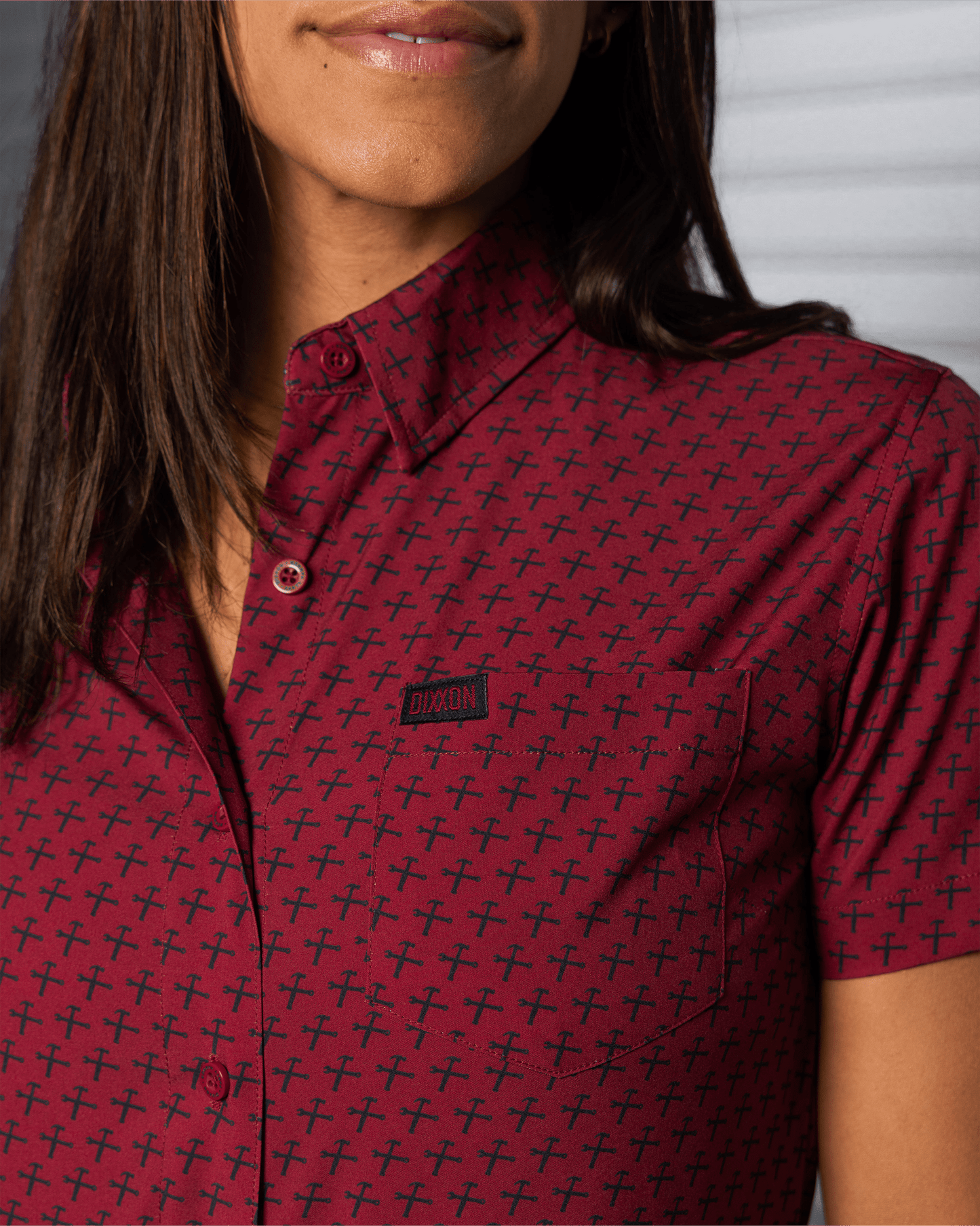 Women's Party Hammers Party Shirt - Maroon & Black