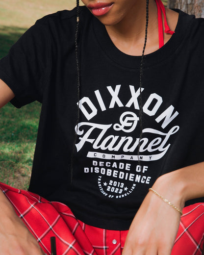 Women's Pastime Crop Top - Black