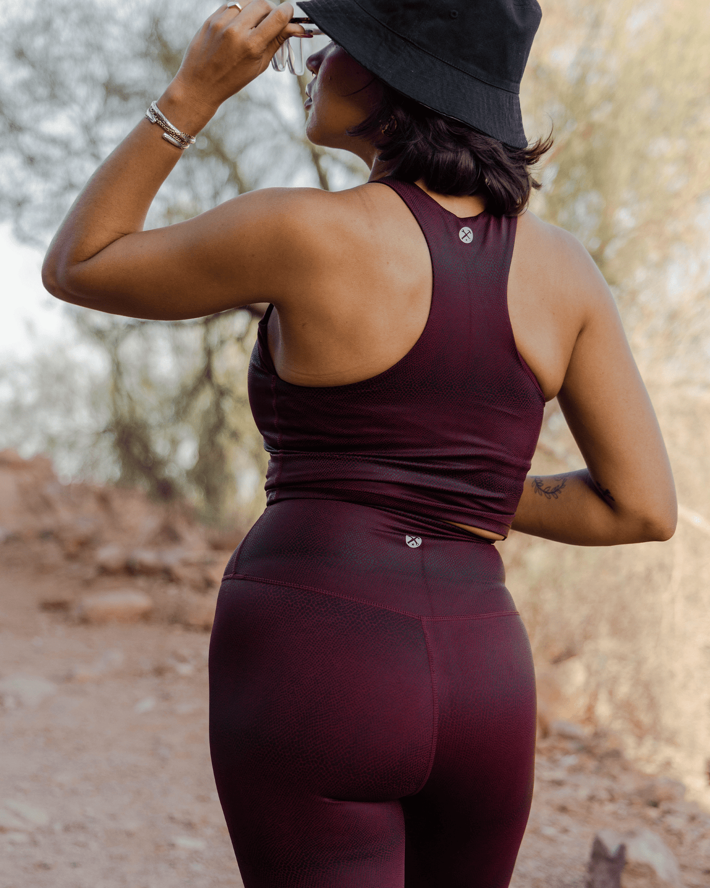 Women's Red Racer Crop Top