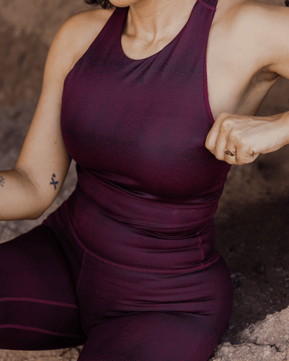 Women's Red Racer Crop Top