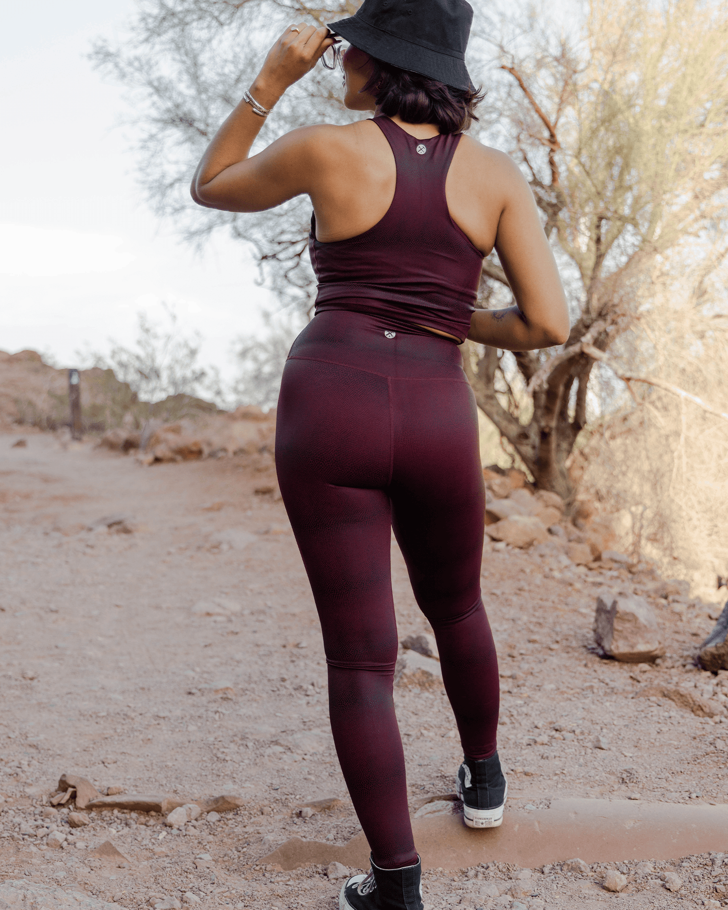 Women's Red Racer Leggings