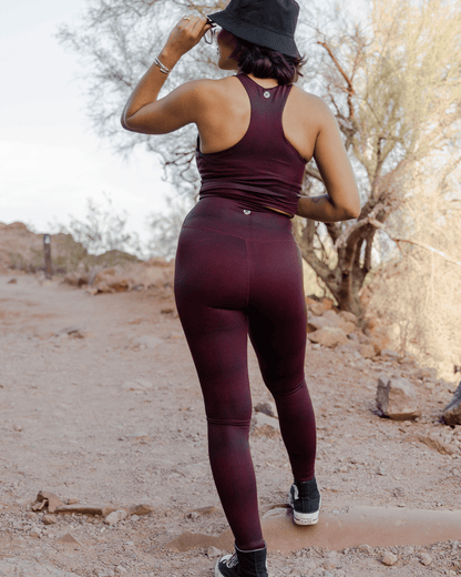 Women's Red Racer Leggings