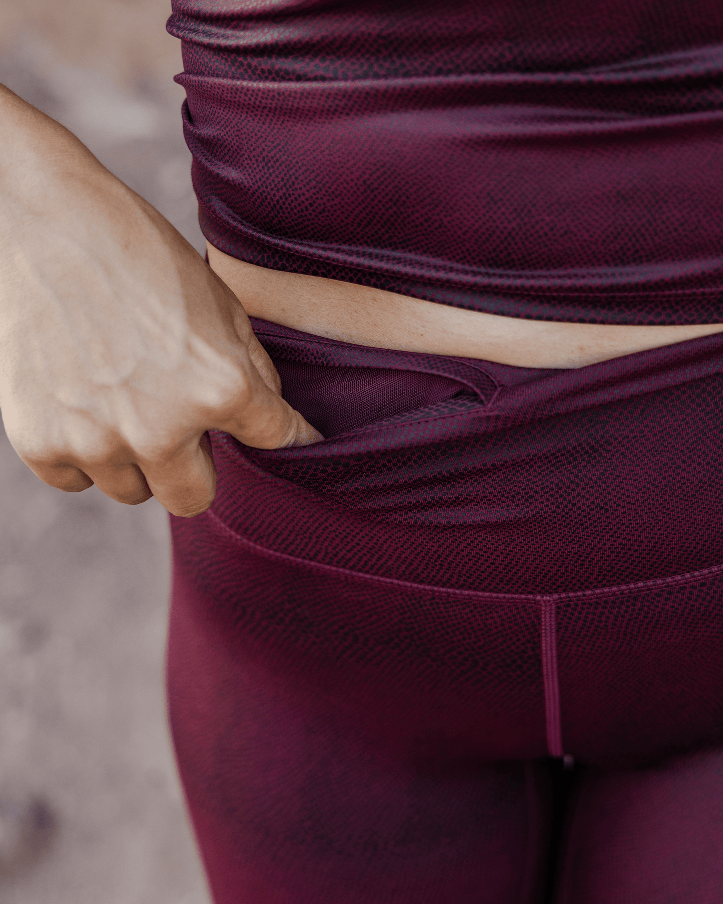 Women's Red Racer Leggings