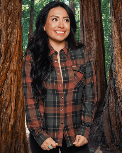 Women's Redwood Forest Flannel - This Land Series