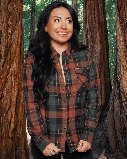 Women's Redwood Forest Flannel - This Land Series
