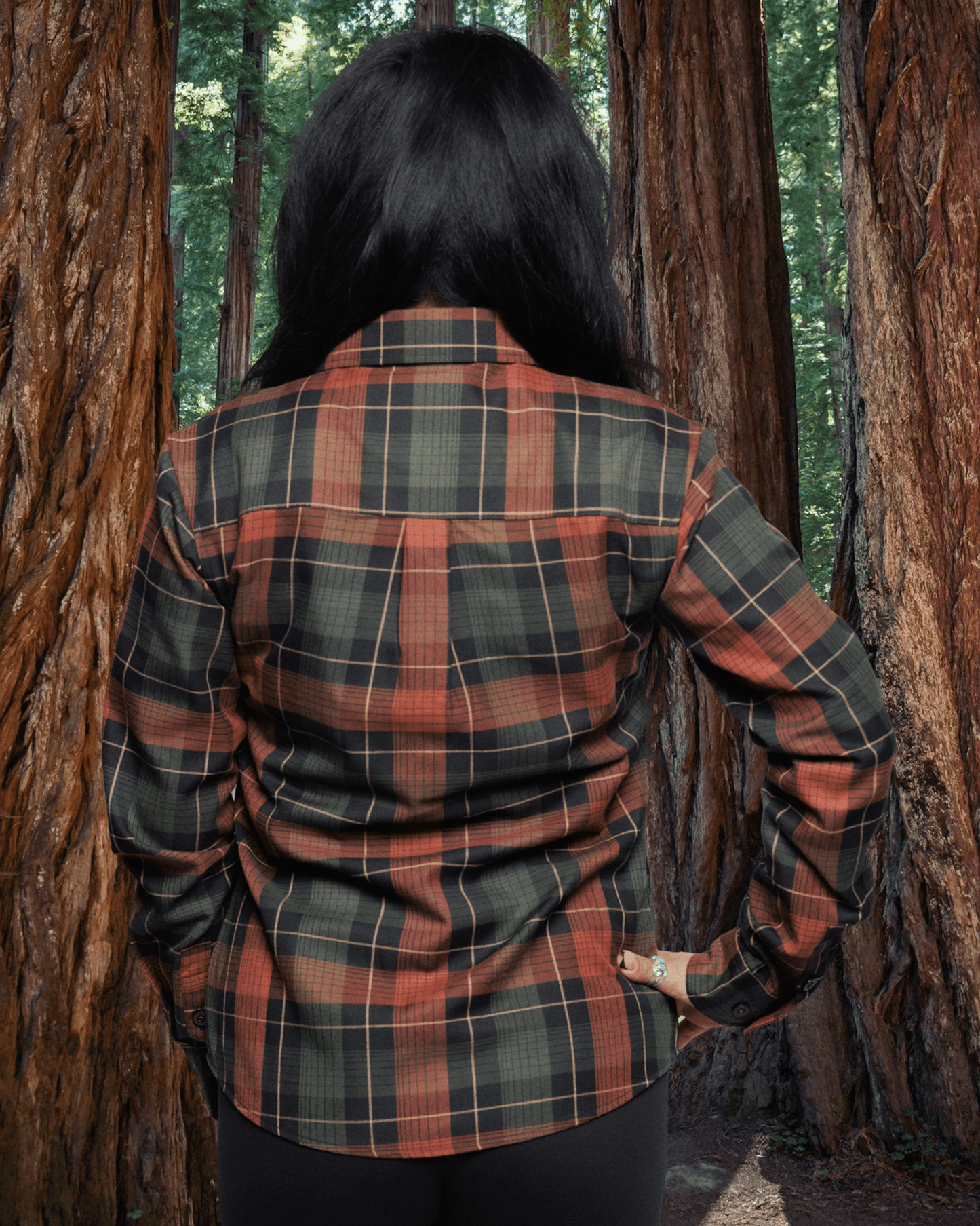 Women's Redwood Forest Flannel - This Land Series