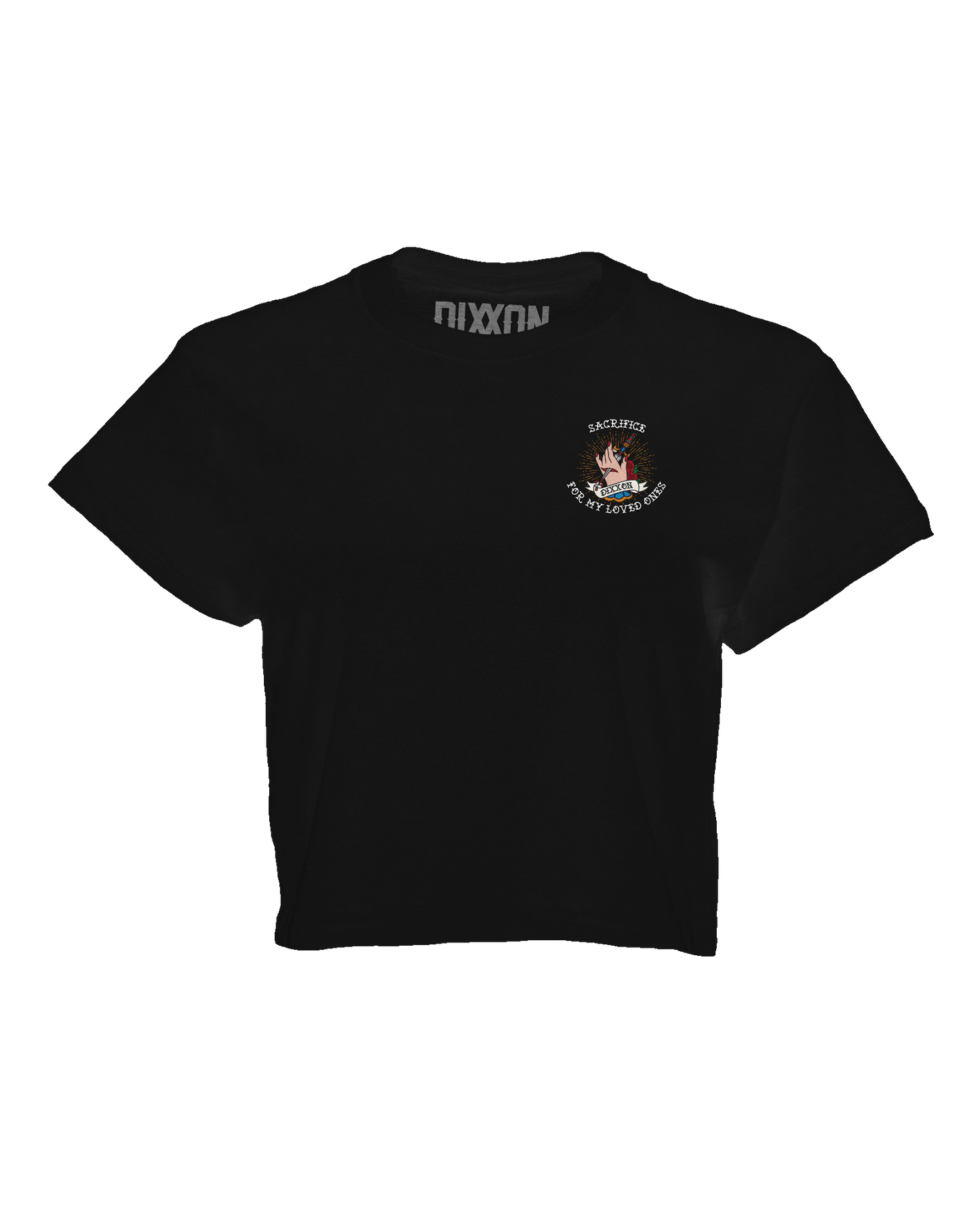 Women's Sacrifice Crop Top - Black