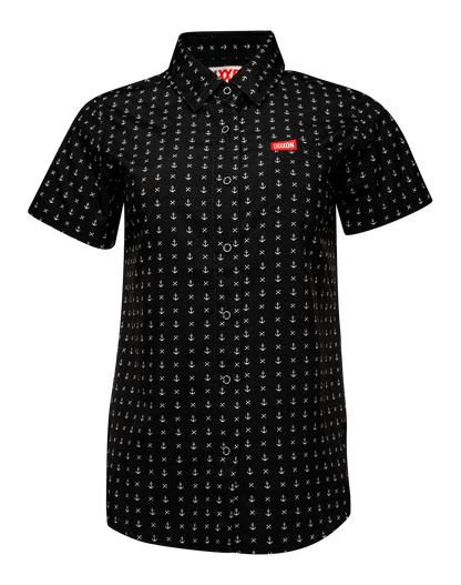 Women's Salty Dog Party Shirt - Black & White