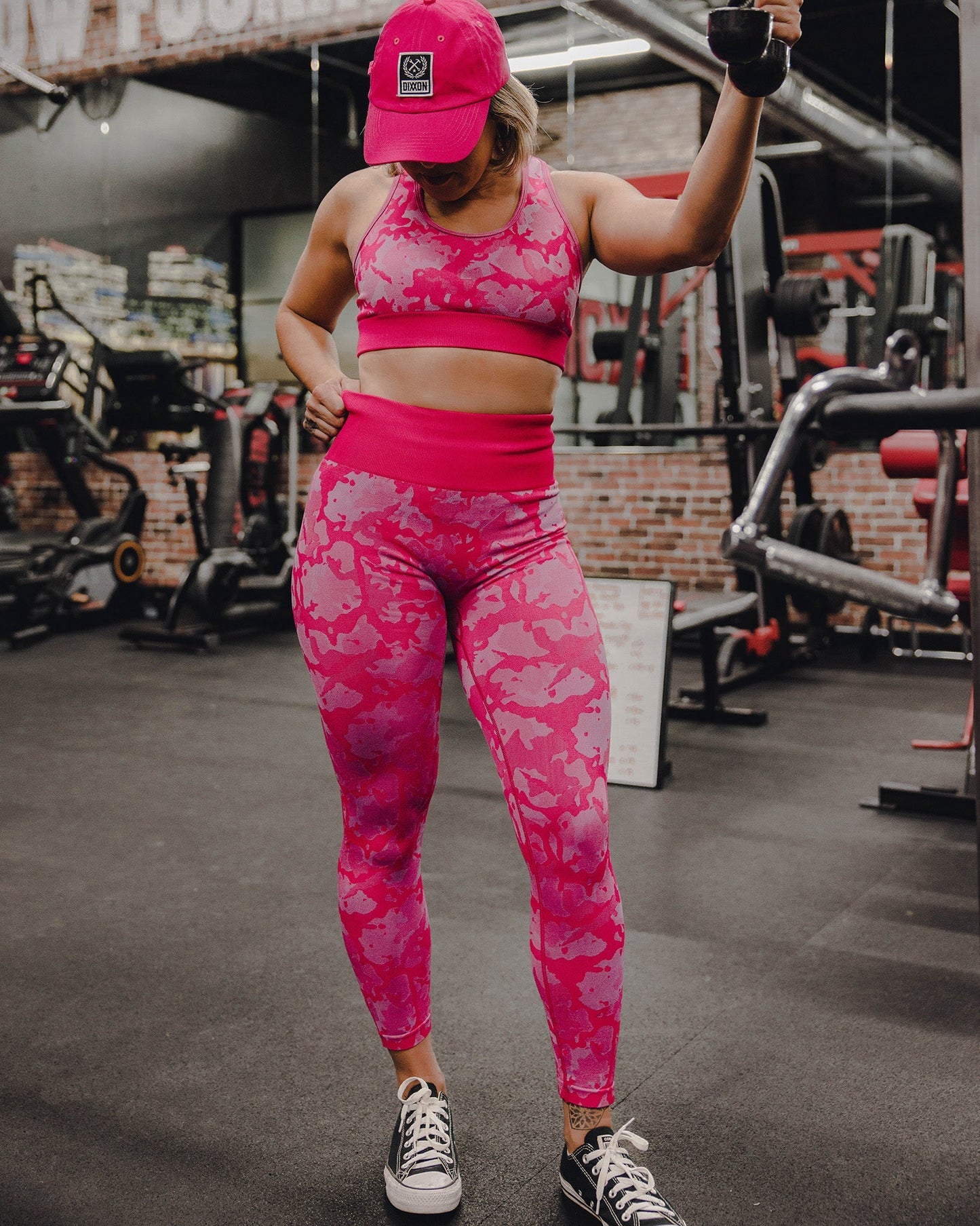 Women's Seamless Sports Bra - Pink Camo