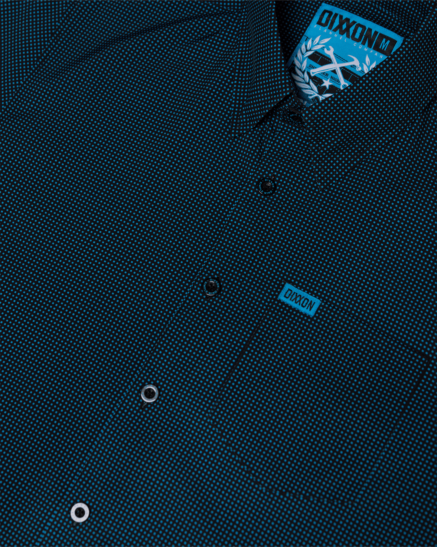 Women's Simple Mind Party Shirt - Black & Cyan