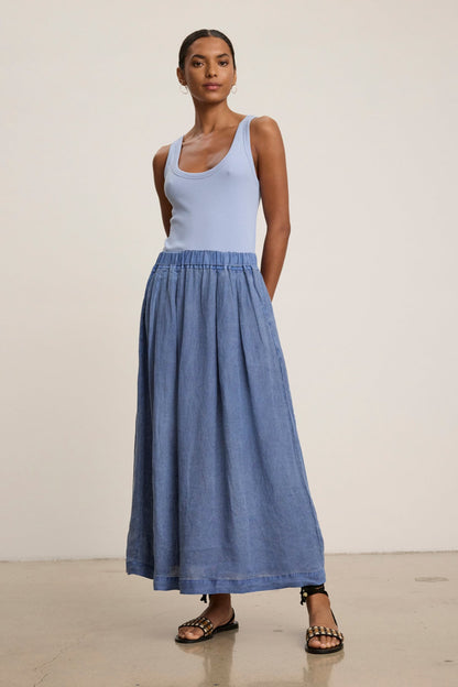 LINDA LINEN SKIRT