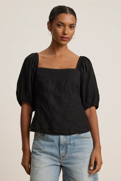 OLIVIA LINEN TOP