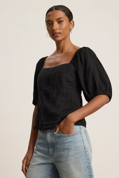 OLIVIA LINEN TOP