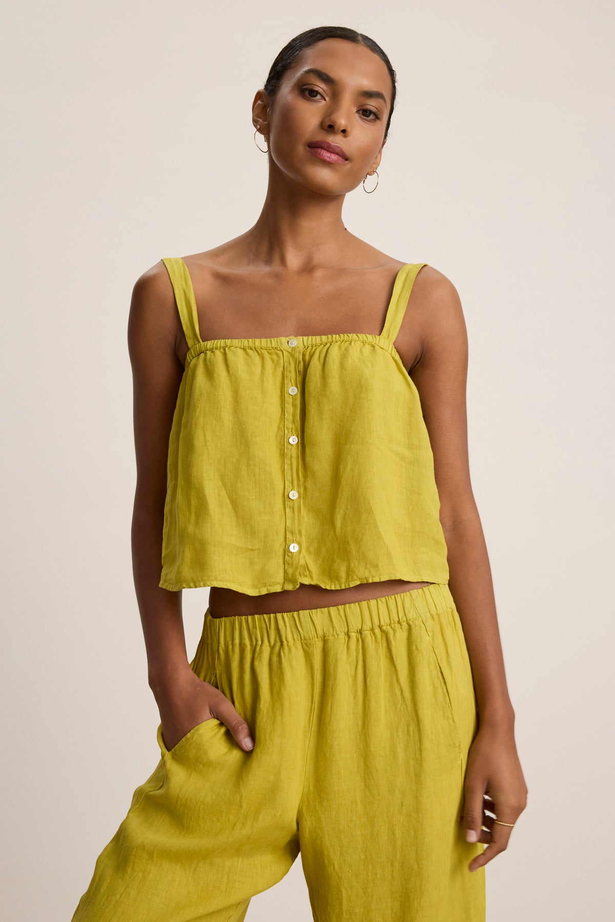QUIN LINEN TANK TOP