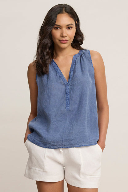TACY LINEN TANK TOP