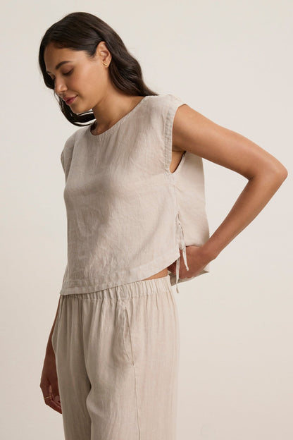 TAVIA LINEN TOP