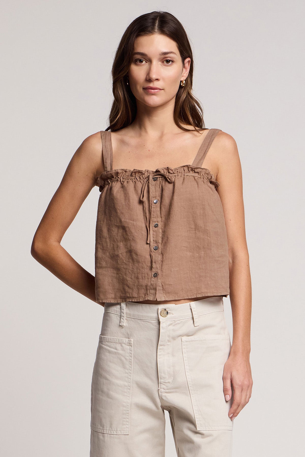 IZZIE LINEN TANK TOP