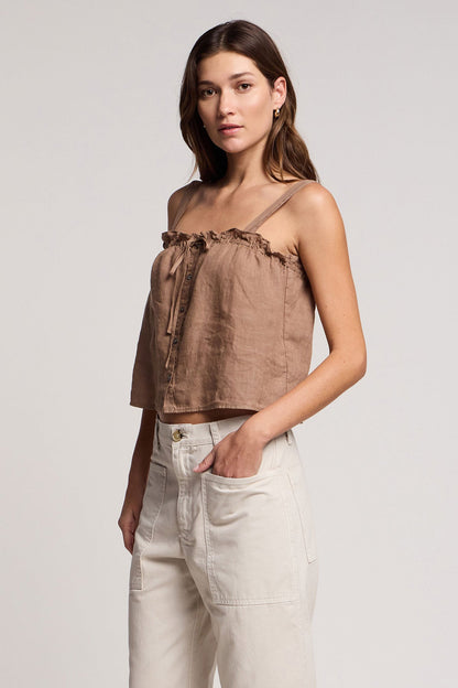 IZZIE LINEN TANK TOP